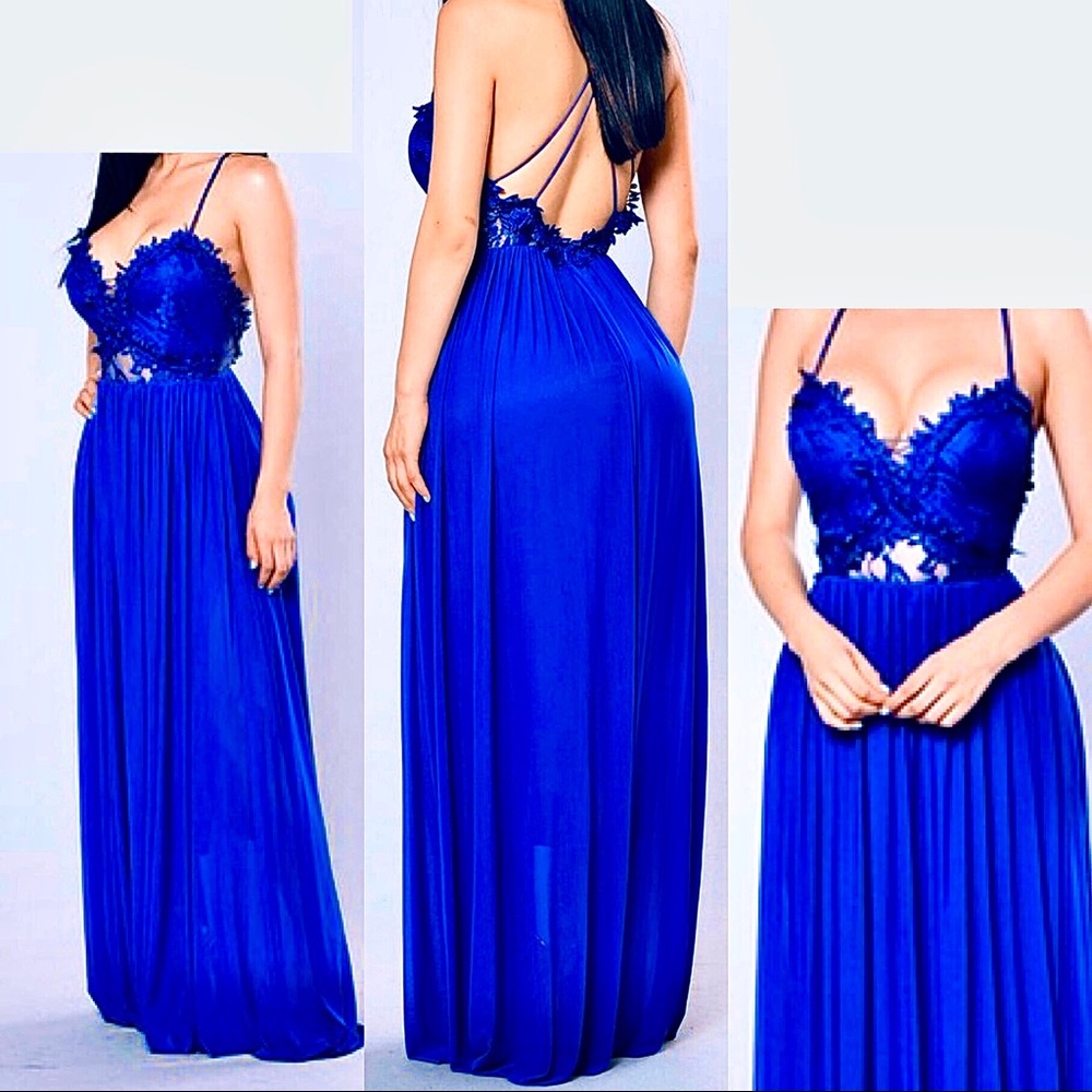 Dress royal blue